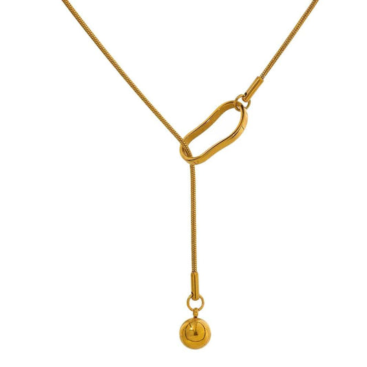 Opes Robur necklaces Gold BALÒN À TRAVERSE