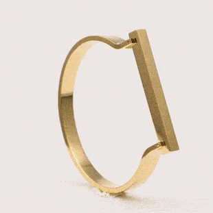Opes Robur bracelet GOLD OMEGA CUFF
