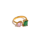 Opes Robur Gold / Green / One Size (resizable) LEGACY RING