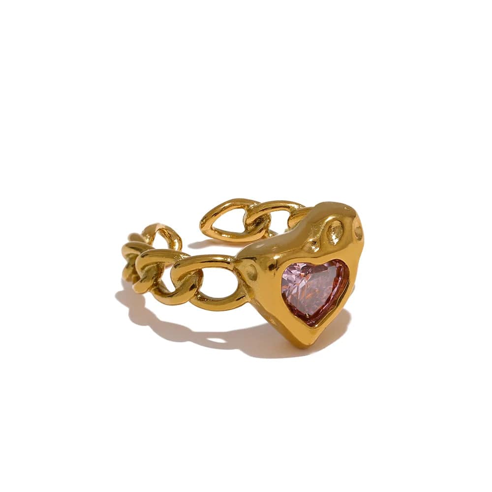 Opes Robur Gold / One size (Adjustable) LIQUID LOVE RING