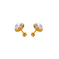 Opes Robur GOLD PEARL STUDS