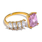 Opes Robur Gold / Pink / One Size (resizable) Regal Ring