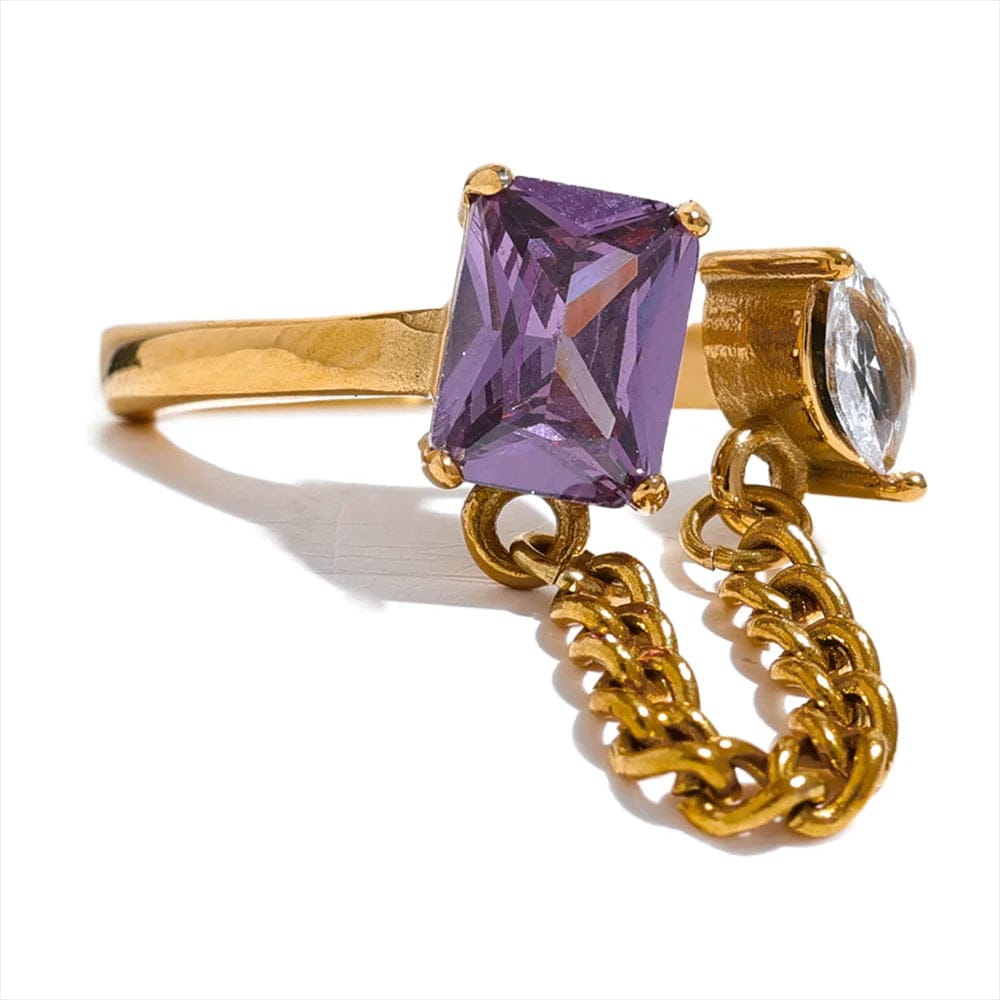 Opes Robur Gold / Purple / One Size (resizable) TETHER RING