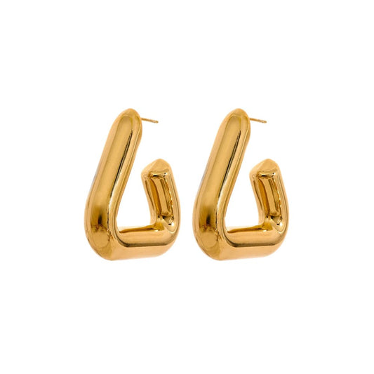 Opes Robur GOLD TRI HOOPS