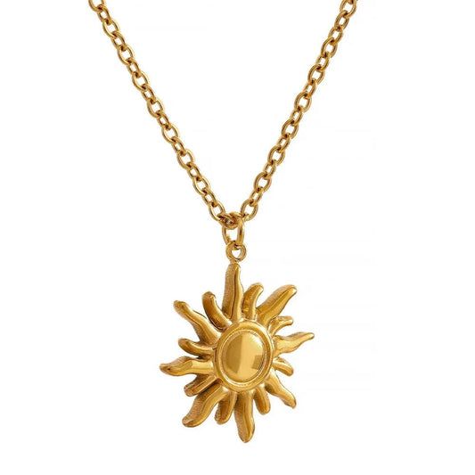 Opes Robur necklaces Gold SOLAIRE PENDANT