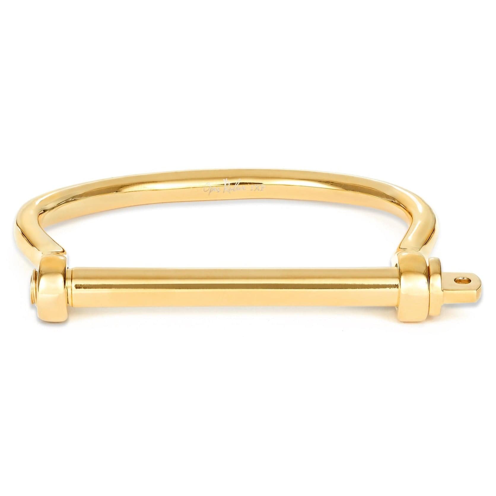 Opes Robur bracelet GOLD XL SCREW CUFF BRACELET