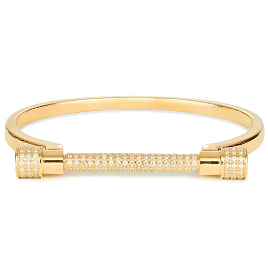 Opes Robur bracelet PAVÉ D CUFF - GOLD