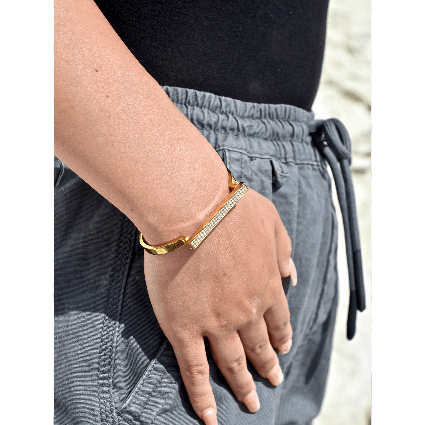 Opes Robur bracelet SIGNATURE BANGLE - GOLD