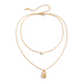 Opes Robur DOUBLE LAYER HEART - GOLD