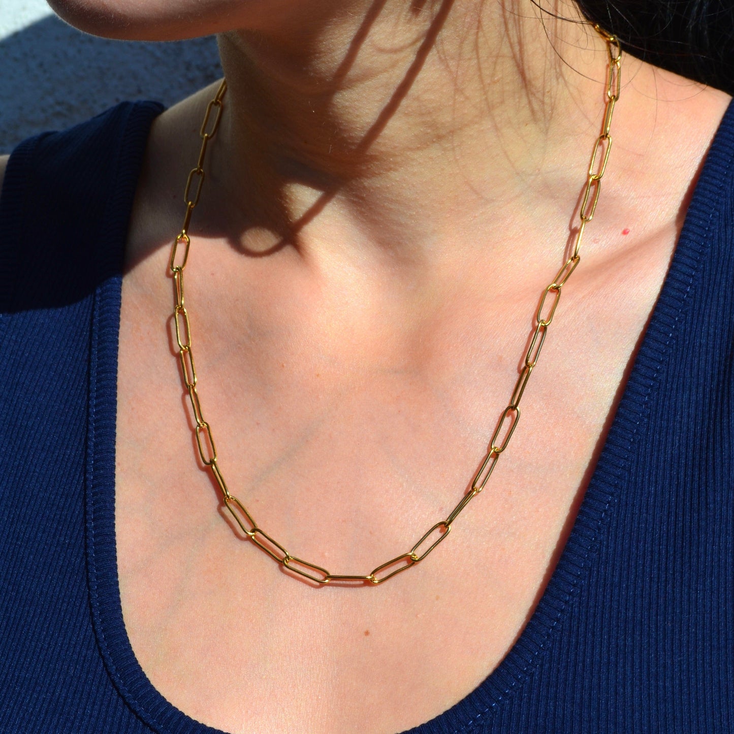 Opes Robur GOLD PETITE LONG LINK CHAIN