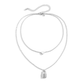 Opes Robur SILVER DOUBLE LAYER HEART CHAIN